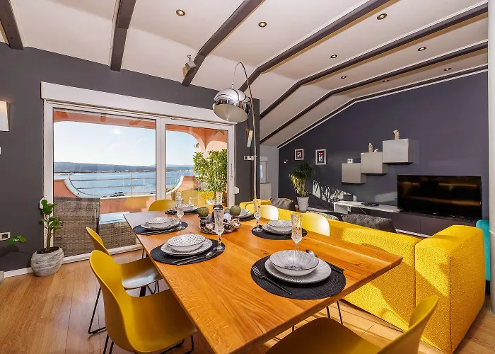 Einzigartiges Penthouse Mit Herrlichem Meerblick, Hundefreundlich, Privatparkplatz 아파트 *