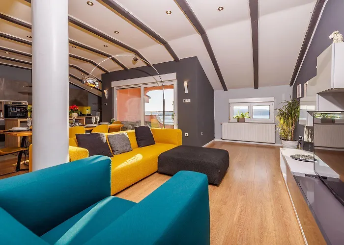 Einzigartiges Penthouse Mit Herrlichem Meerblick, Hundefreundlich, Privatparkplatz 크리크베니카